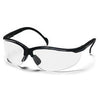 Venture II Safety Glasses, Clear/Black Frame