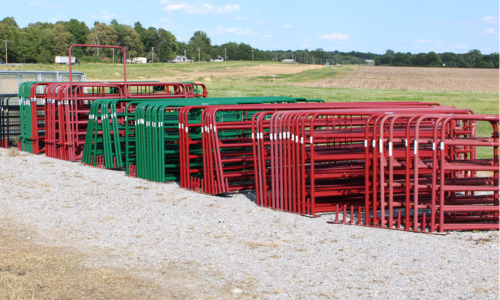 Farm gates on display outside of Rudy's Farm.