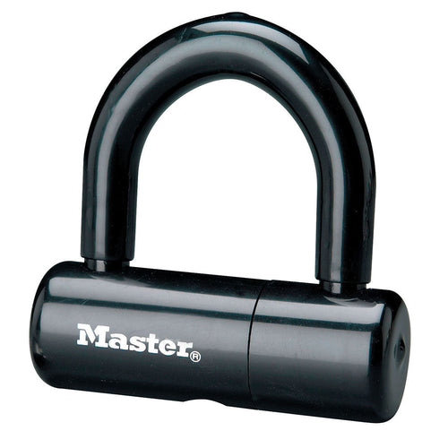Master Lock  U-LOCK 3-15/16in (10cm) Wide Hardened Steel Mini U-Lock with 2in (51cm) Shackle Clearance