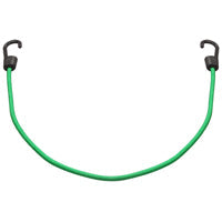 ProSource Bungee Stretch Cord, 8 mm Dia, 32 in L, Polypropylene, Green, Hook End