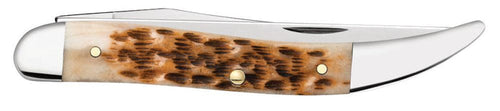 Case Peach Seed Jig Amber Bone Fishing Knife