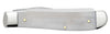 Case XX Religious Sayings Worry Less, Pray More Embellished Smooth Natural Bone Mini Trapper