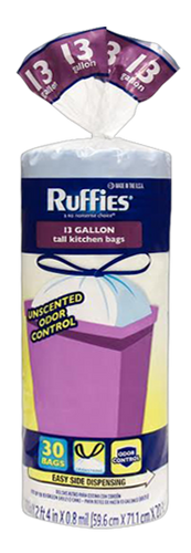Ruffies Tall Kitchen Trash Bags