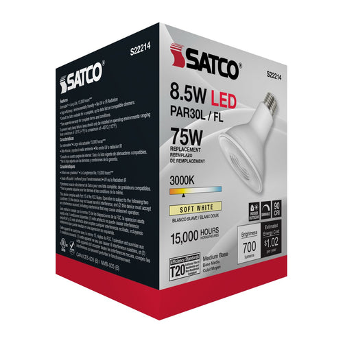 Satco Products S22214 8.5PAR30L/LED/930/FL/120V