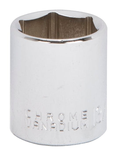 Vulcan Drive Standard Socket SAE 3/8 Drive 6-Point Chrome Vanadium Steel Chrome
