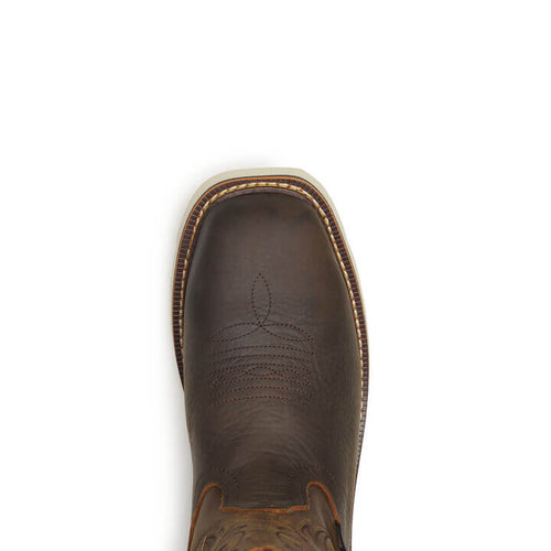 Thorogood Square Toe Wellington – Pebble Bottom/Crazy Horse Upper – 11″ Safety Toe