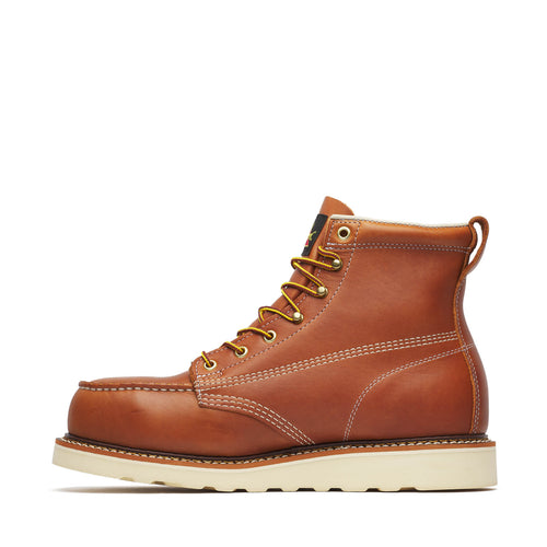 Thorogood American Heritage – 6″ Tobacco Safety Toe – Moc Toe MAXWear Wedge™