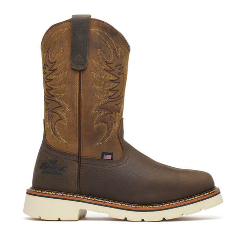 Thorogood Square Toe Wellington – 11″ Pebble Bottom/Crazy Horse Upper