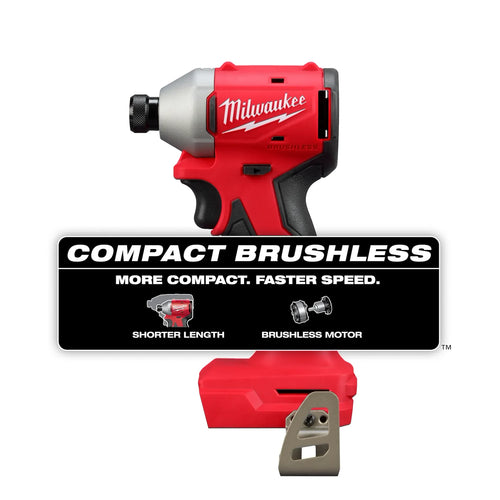 Milwaukee M18™ Compact Brushless 1/4 Hex Impact Driver