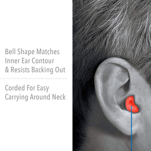 Howard Leight by Honeywell MAXIMUM Corded Disposable Foam Earplugs