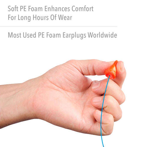 Howard Leight by Honeywell MAXIMUM Corded Disposable Foam Earplugs