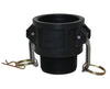 Camlock Fittings B200-PP 2 Female Coupler x 2 Male NPT