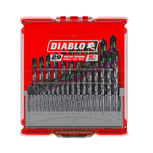 Diablo Metal Demon™ Drill Bits Set for Mild, Hardened and Stainless Steels