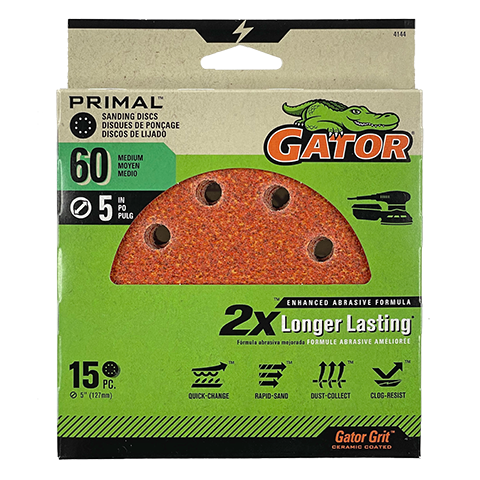 Gator Primal 5-in 8-Hole Sanding Discs