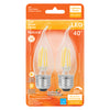 Sylvania LED TruWave Natural Series Candelabra Light Bulb Dimmable Medium Base Clear Tip Soft White