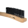 Forney Industries Scratch Brush, V-Groove, Carbon, 3 x 19 Rows
