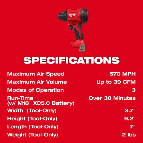 Milwaukee M18™ Brushless Precision Blower