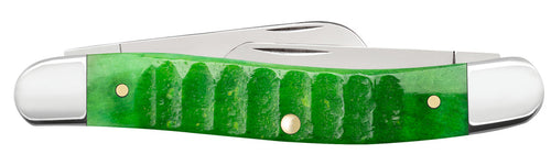 Case Knives Gator Jigged Bright Green Bone Medium Stockman
