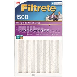 Pleated Furnace Filter, Ultra Allergen Reduction, 3-Month, Purple, 25x25x1-In.